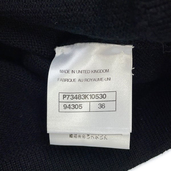 シャネル カーディガン アイコンボタン カシミヤ レディースサイズ36 P73483 CHANEL 黒 トップス