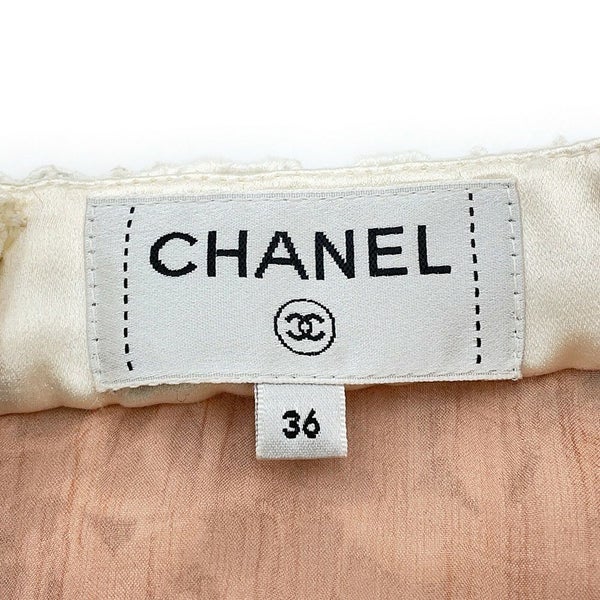 シャネル スカート ココマーク レース ロングスカート コットン レディースサイズ36 P74004 CHANEL 白 ボトムス