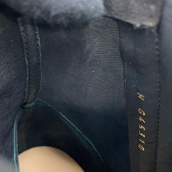 シャネル ショートブーツ カメリア ココマーク スエード レディースサイズ37C G45310 CHANEL 靴 黒