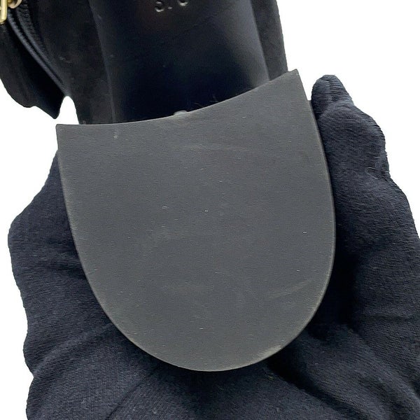 シャネル ショートブーツ カメリア ココマーク スエード レディースサイズ37C G45310 CHANEL 靴 黒