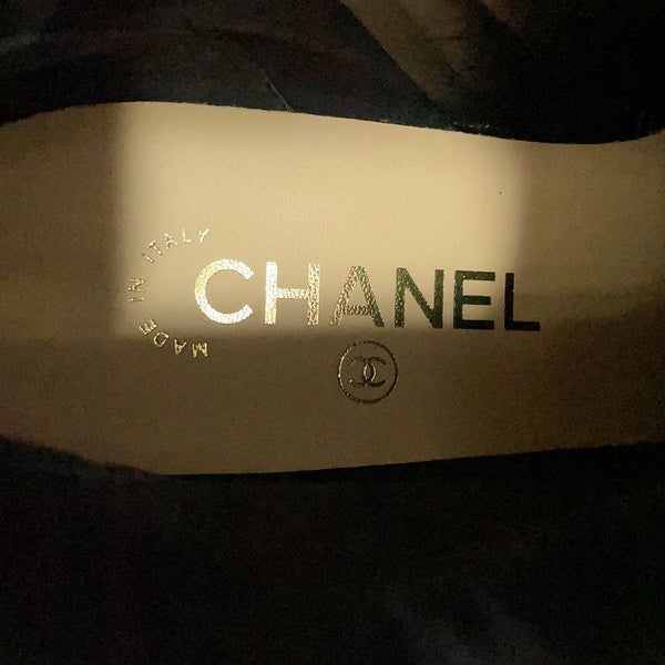 シャネル ショートブーツ カメリア ココマーク スエード レディースサイズ37C G45310 CHANEL 靴 黒