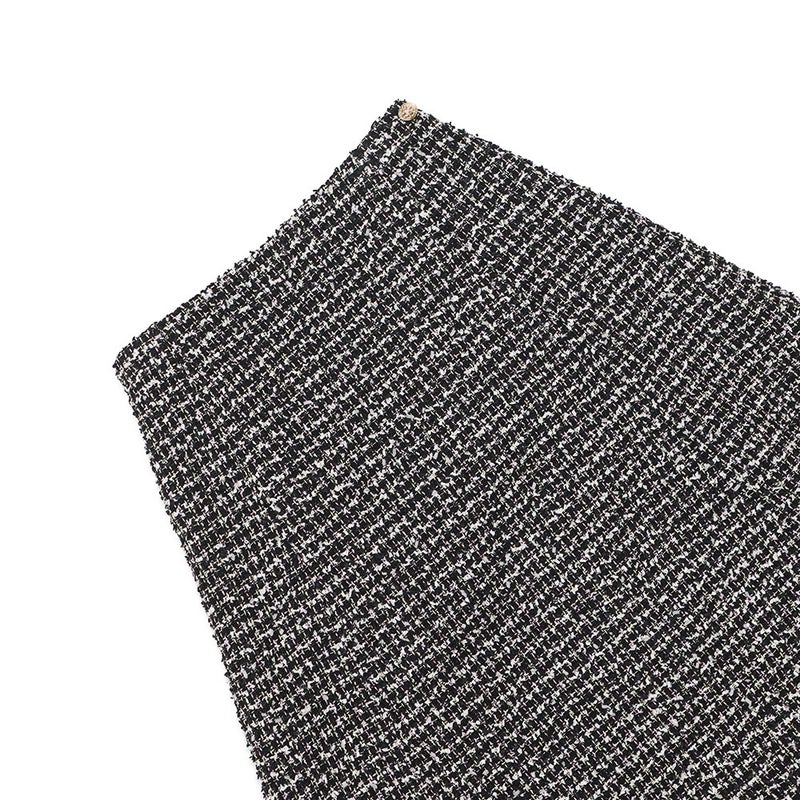 シャネル スカート ココマーク メティエ・ダール ツイード レディースサイズ34 P71123 CHANEL 黒