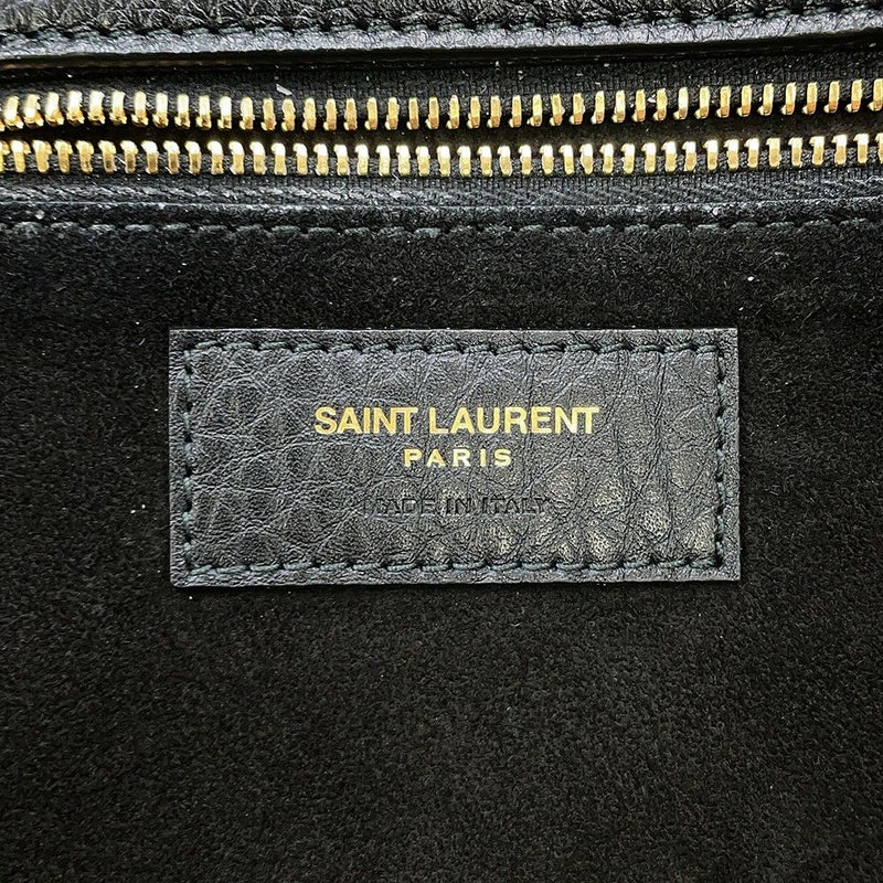 サンローランパリ トートバッグ LE 5 A 7 BEA ル・サンカセット ベア 763435 SAINT LAURENT PARIS 黒