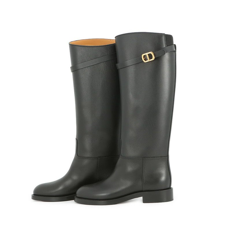 クリスチャン・ディオール ロングブーツ EMPREINTE アンプラント レディースサイズ37 KCI828VEA Christian Dior 靴 黒