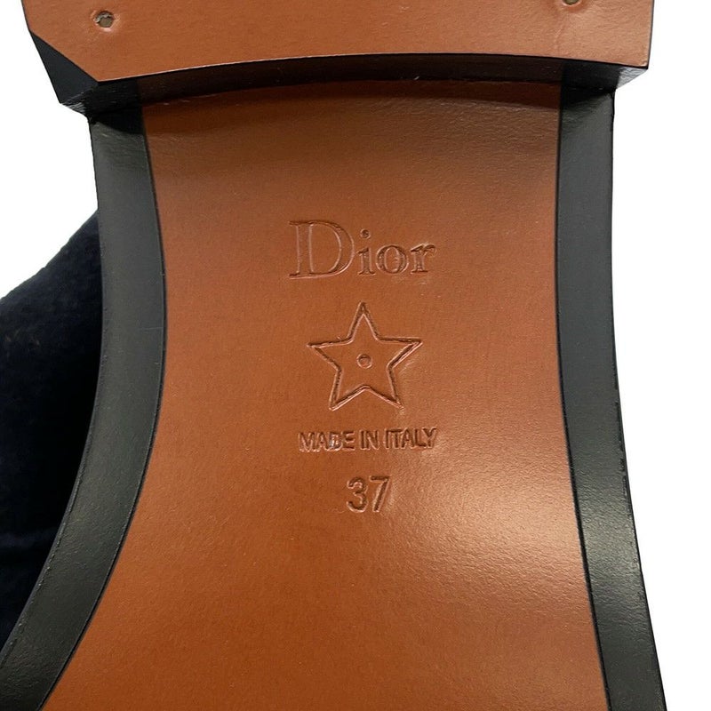 クリスチャン・ディオール ロングブーツ EMPREINTE アンプラント レディースサイズ37 KCI828VEA Christian Dior 靴 黒