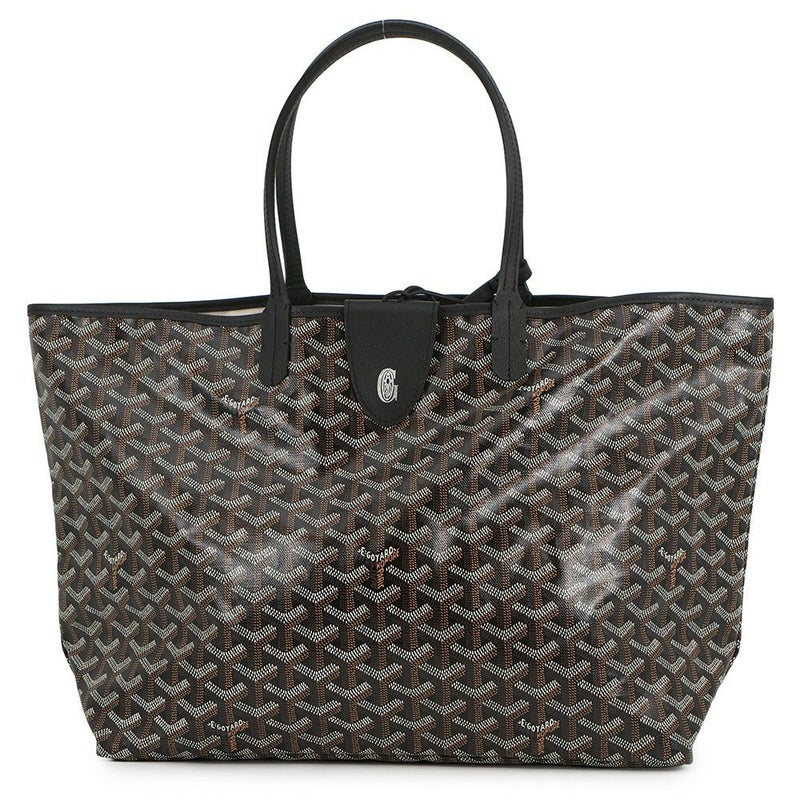 ゴヤール トートバッグ サンルイPM PVC/レザー STLCROPMLTY01CL01P GOYARD ポーチ付き 黒