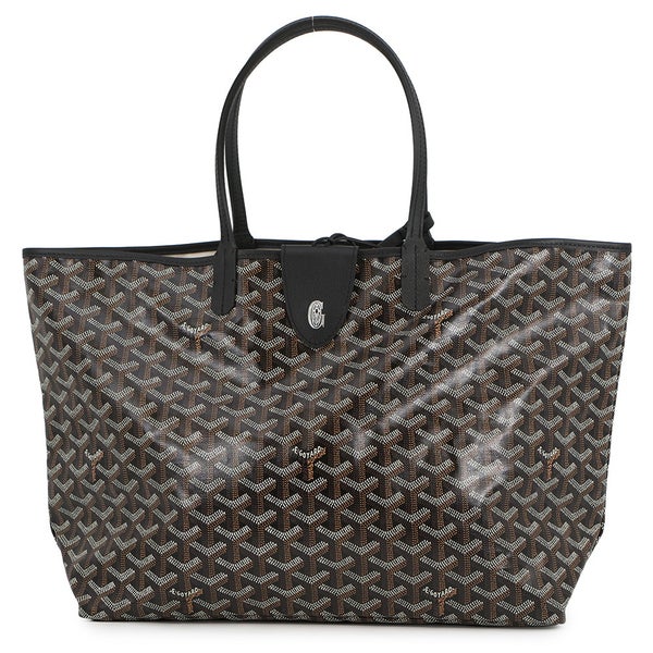 ゴヤール トートバッグ サンルイPM PVC/レザー STLCROPMLTY01CL01P GOYARD ポーチ付き 黒