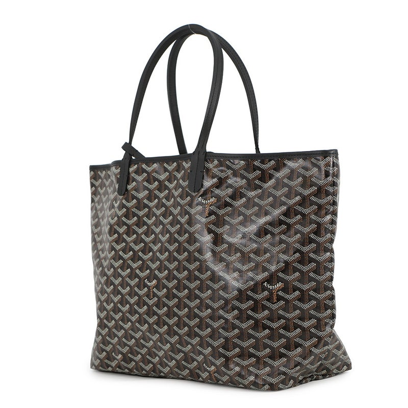 ゴヤール トートバッグ サンルイPM PVC/レザー STLCROPMLTY01CL01P GOYARD ポーチ付き 黒