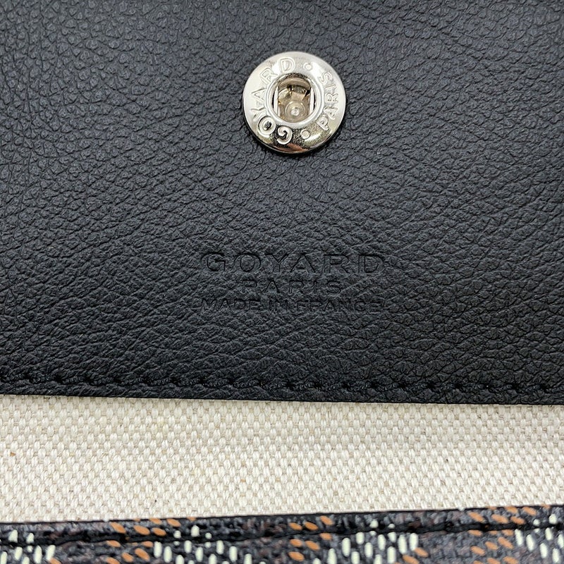 ゴヤール トートバッグ サンルイPM PVC/レザー STLCROPMLTY01CL01P GOYARD ポーチ付き 黒