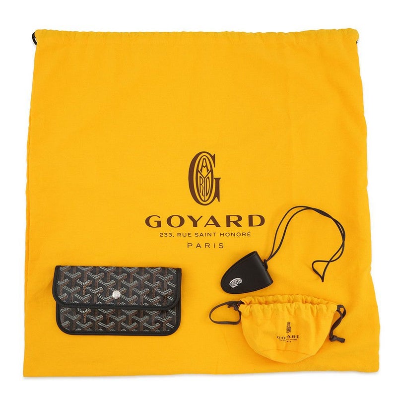 ゴヤール トートバッグ サンルイPM PVC/レザー STLCROPMLTY01CL01P GOYARD ポーチ付き 黒