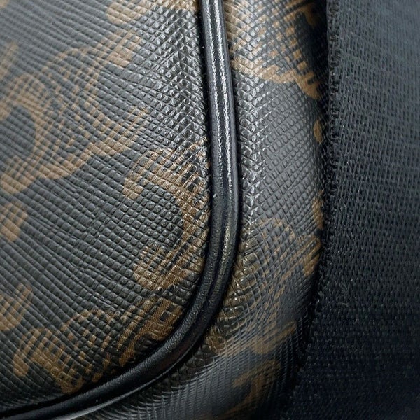 セリーヌ ショルダーバッグ トリオンフ ホリゾンタル ミディアム メッセンジャーバッグ PVC/レザー 197202 CELINE 黒