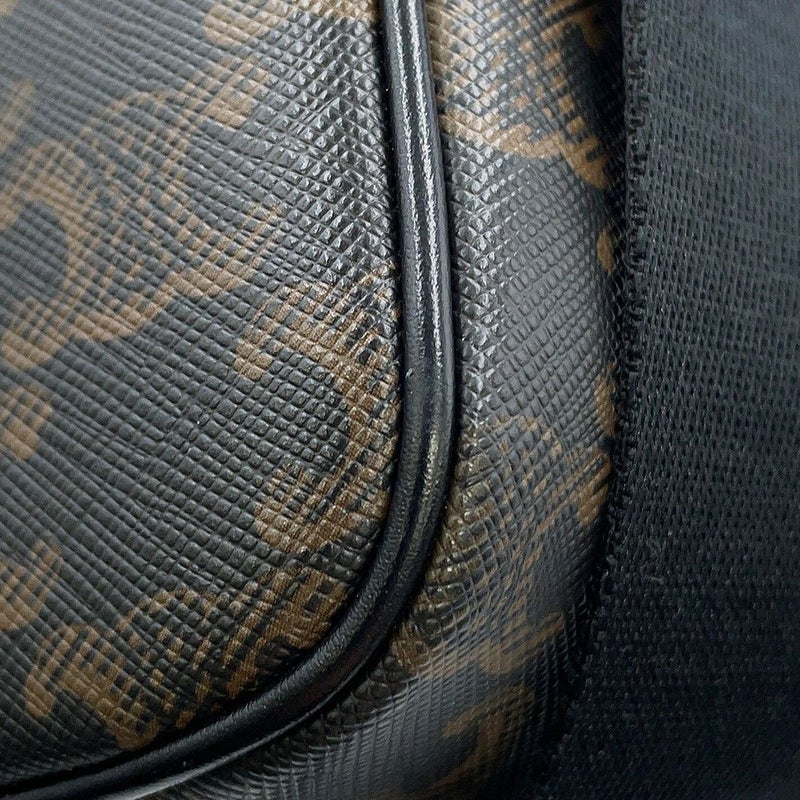 セリーヌ ショルダーバッグ トリオンフ ホリゾンタル ミディアム メッセンジャーバッグ PVC/レザー 197202 CELINE 黒