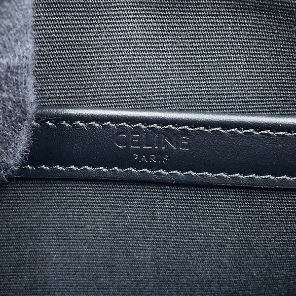 セリーヌ ショルダーバッグ トリオンフ ホリゾンタル ミディアム メッセンジャーバッグ PVC/レザー 197202 CELINE 黒