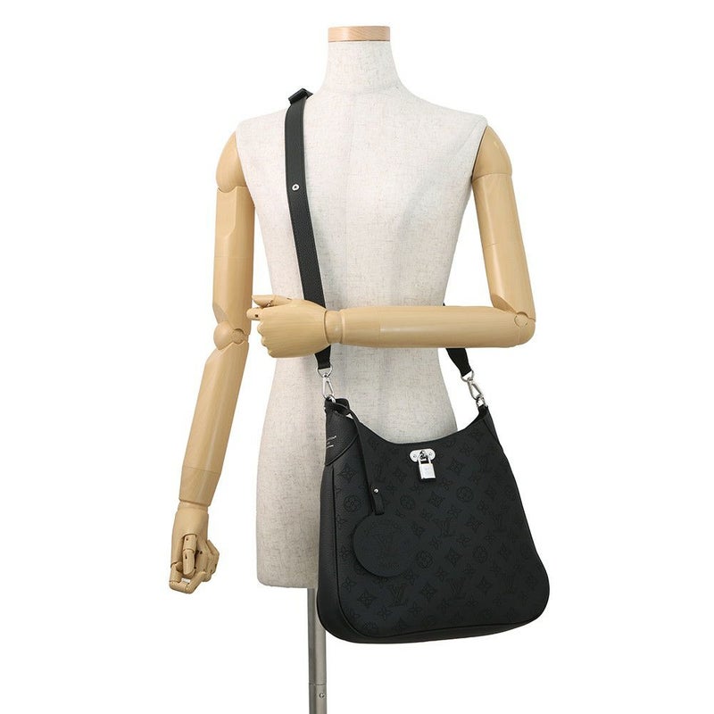 ルイヴィトン ショルダーバッグ モノグラム・マヒナ オール アラウンド MM M14618 ヴィトン バッグ 2way ブラック 黒