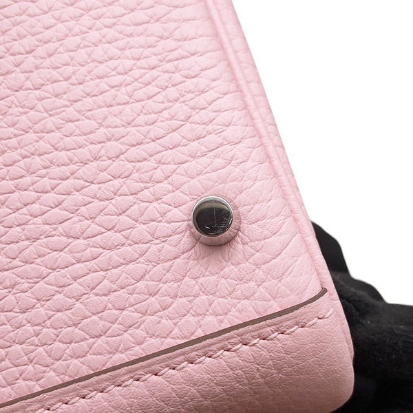 エルメス リンディ ミニ ヴェルソ ローズサクラ/グリペール/シルバー金具 トリヨンクレマンス K刻印 ２wayショルダー