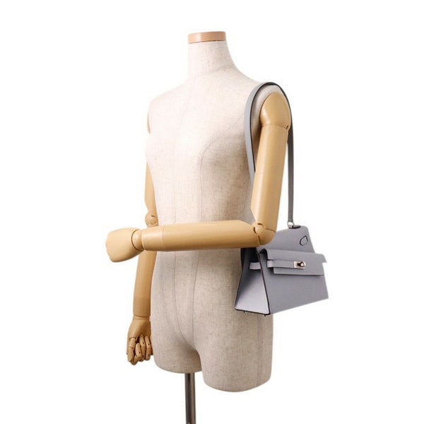 エルメス ショルダー バッグ ケリー20 無秩序 外縫い グリパンタン/シルバー金具 エプソン K刻印