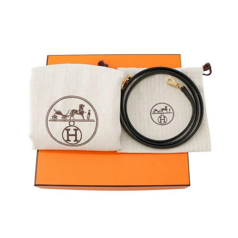 エルメス ミニケリー2 外縫い ブラック/ゴールド金具 ボックスカーフ K刻印 ２wayショルダー 黒