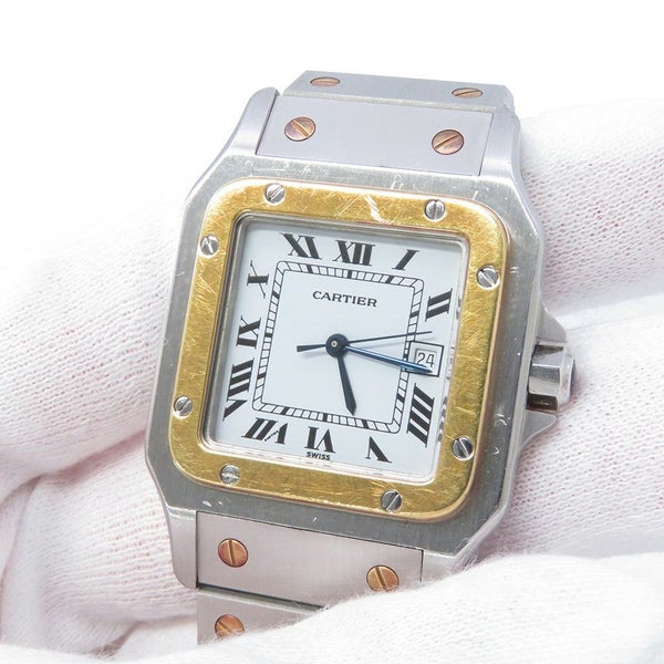 カルティエ サントスガルベ LM Cartier 腕時計 白文字盤