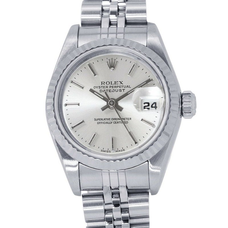 ロレックス デイトジャスト D番 SS/K18WG 79174 ROLEX 腕時計 シルバー文字盤