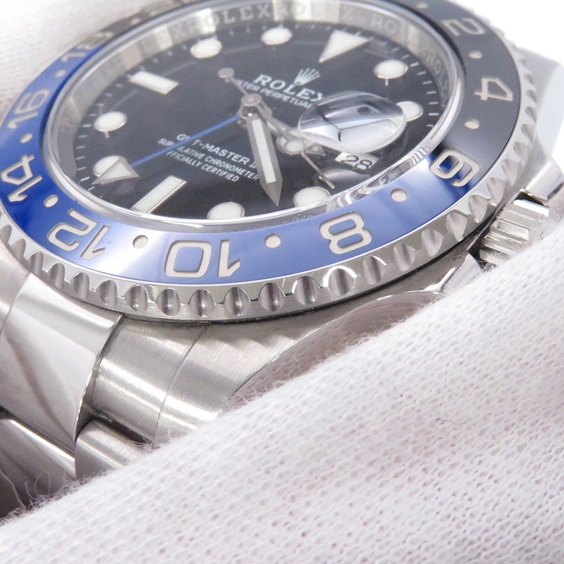 ロレックス GMTマスター2 デイト ランダムシリアル ルーレット 116710BLNR ROLEX 腕時計 黒文字盤