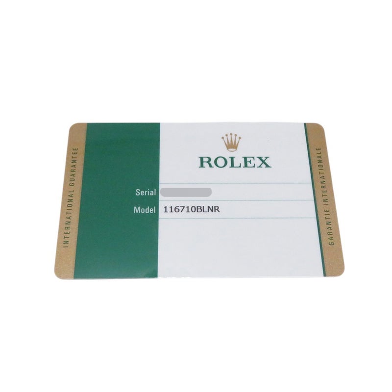 ロレックス GMTマスター2 デイト ランダムシリアル ルーレット 116710BLNR ROLEX 腕時計 黒文字盤