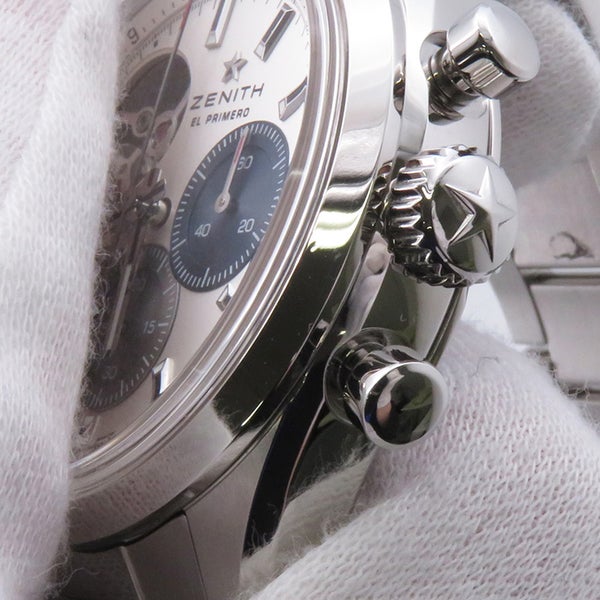 ゼニス クロノマスター オープン 03.3300.3604/69.M3300 ZENITH 腕時計 シルバー文字盤