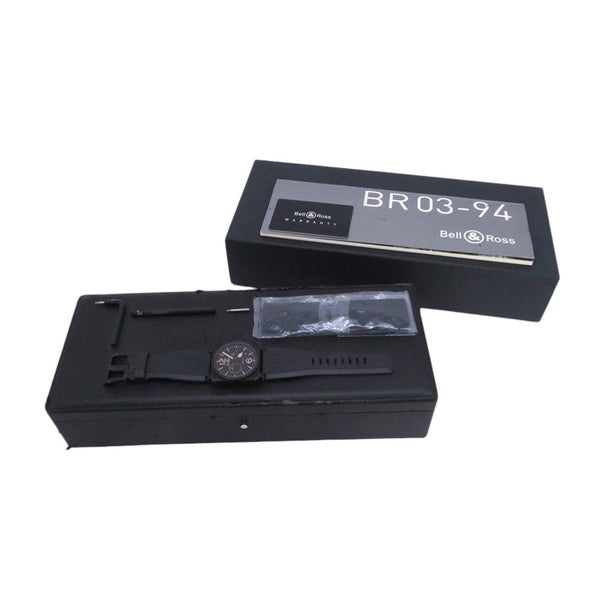 ベル＆ロス BR 03-94 ヘリテージ クロノグラフ ORANGELTD BR 03-94HERI-CA Bell & Ross 腕時計 黒文字盤