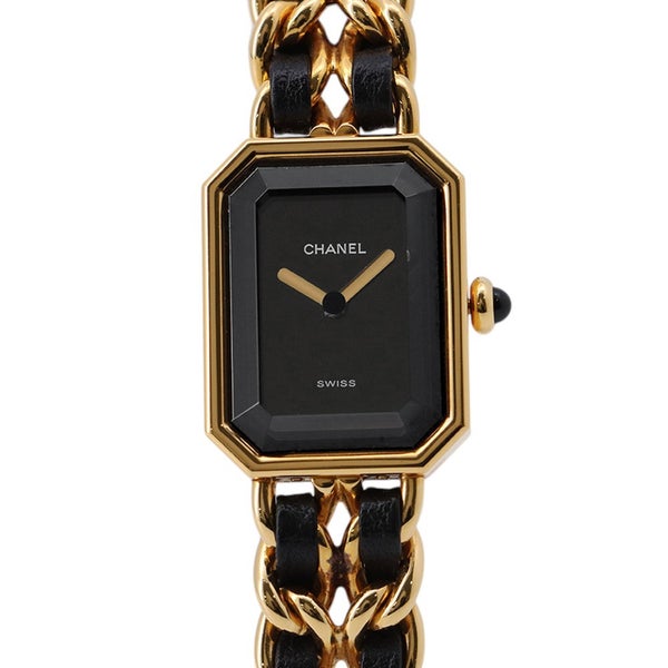 シャネル プルミエール M H0001 CHANEL 腕時計 レディース 黒文字盤