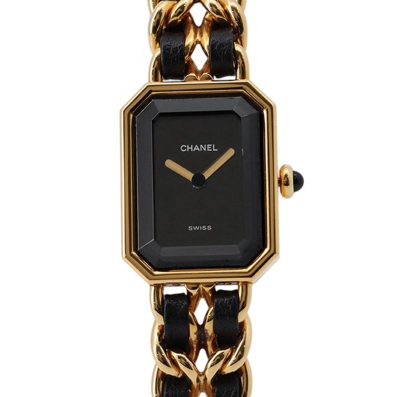 シャネル プルミエール M H0001 CHANEL 腕時計 レディース 黒文字盤