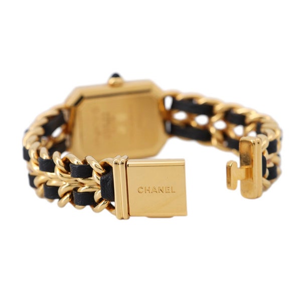 シャネル プルミエール M H0001 CHANEL 腕時計 レディース 黒文字盤