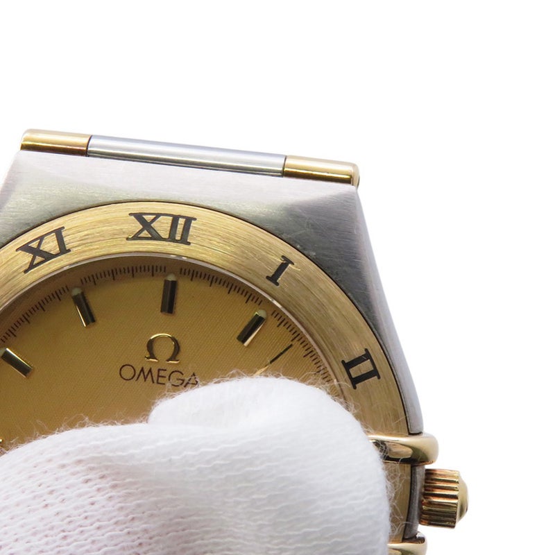 オメガ コンステレーション 1312.10.00 OMEGA 腕時計 イエロー文字盤