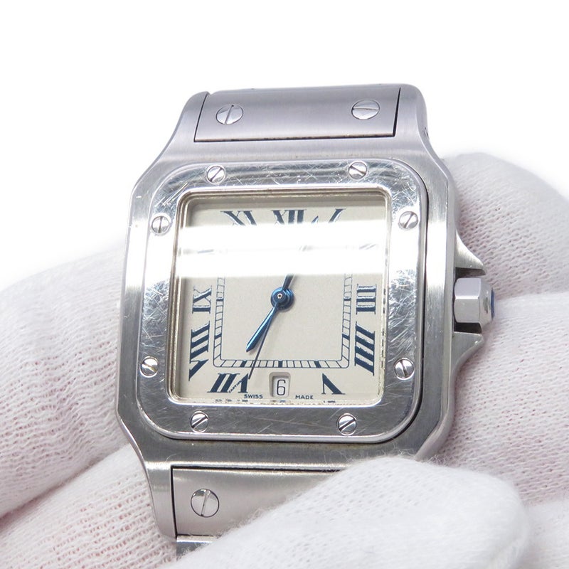 カルティエ サントスガルベ LM W20018D6 Cartier 腕時計 アイボリー文字盤