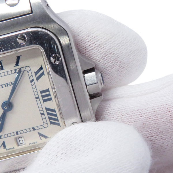 カルティエ サントスガルベ LM W20018D6 Cartier 腕時計 アイボリー文字盤