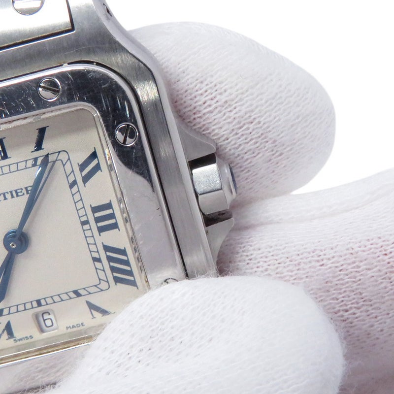 カルティエ サントスガルベ LM W20018D6 Cartier 腕時計 アイボリー文字盤