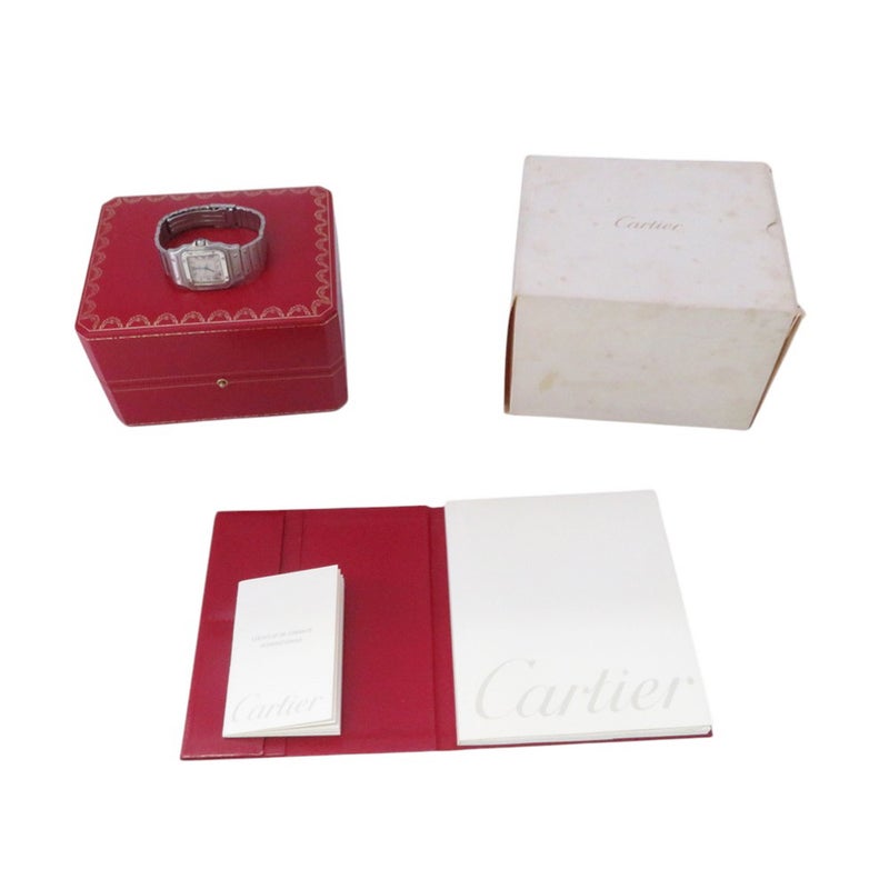 カルティエ サントスガルベ LM W20018D6 Cartier 腕時計 アイボリー文字盤