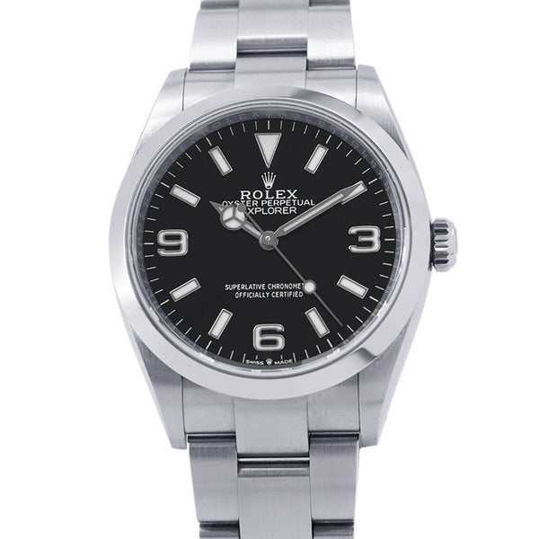 ロレックス エクスプローラー1 ランダムシリアル ルーレット 124270 ROLEX 腕時計 ウォッチ 黒文字盤