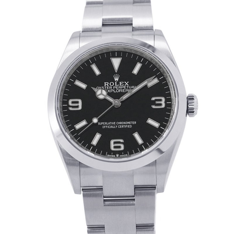 ロレックス エクスプローラー1 ランダムシリアル ルーレット 124270 ROLEX 腕時計 ウォッチ 黒文字盤