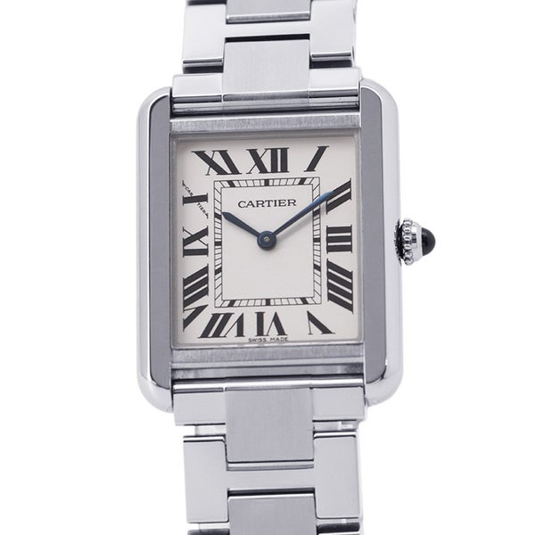 カルティエ タンクソロ SM W5200013 Cartier 腕時計 ウォッチ シルバー文字盤 レディース