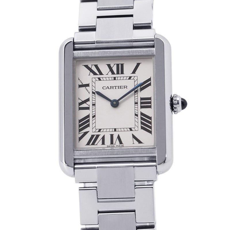 カルティエ タンクソロ SM W5200013 Cartier 腕時計 ウォッチ シルバー文字盤 レディース