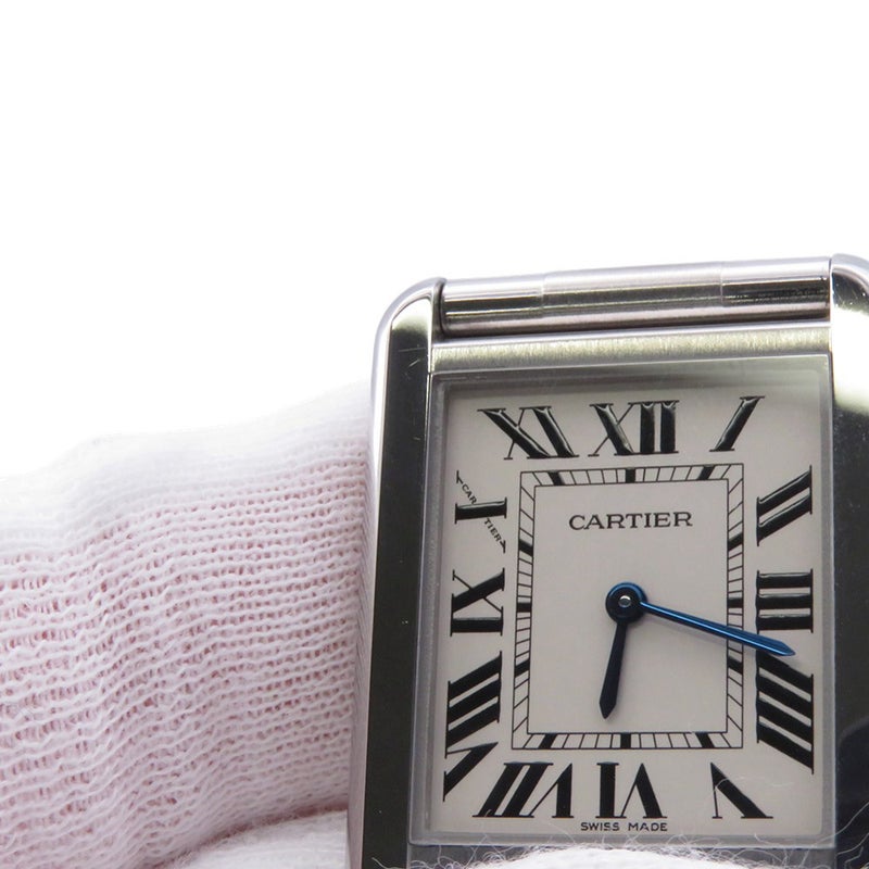 カルティエ タンクソロ SM W5200013 Cartier 腕時計 ウォッチ シルバー文字盤 レディース
