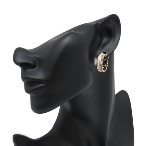 ブシュロン ピアス キャトル ホワイト フープ イヤリング ダイヤ 50P 計0.36ct K18YG/K18PG/K18WG/ホワイトセラミック JCO01469