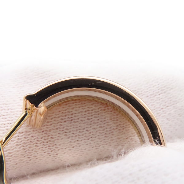 ブシュロン ピアス キャトル ホワイト フープ イヤリング ダイヤ 50P 計0.36ct K18YG/K18PG/K18WG/ホワイトセラミック JCO01469