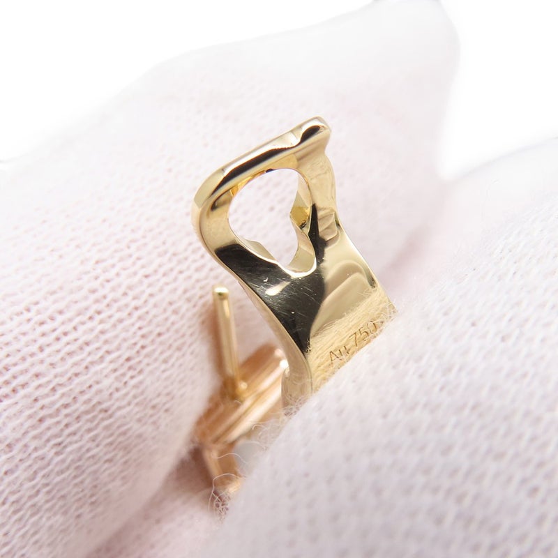 ブシュロン ピアス キャトル ホワイト フープ イヤリング ダイヤ 50P 計0.36ct K18YG/K18PG/K18WG/ホワイトセラミック JCO01469