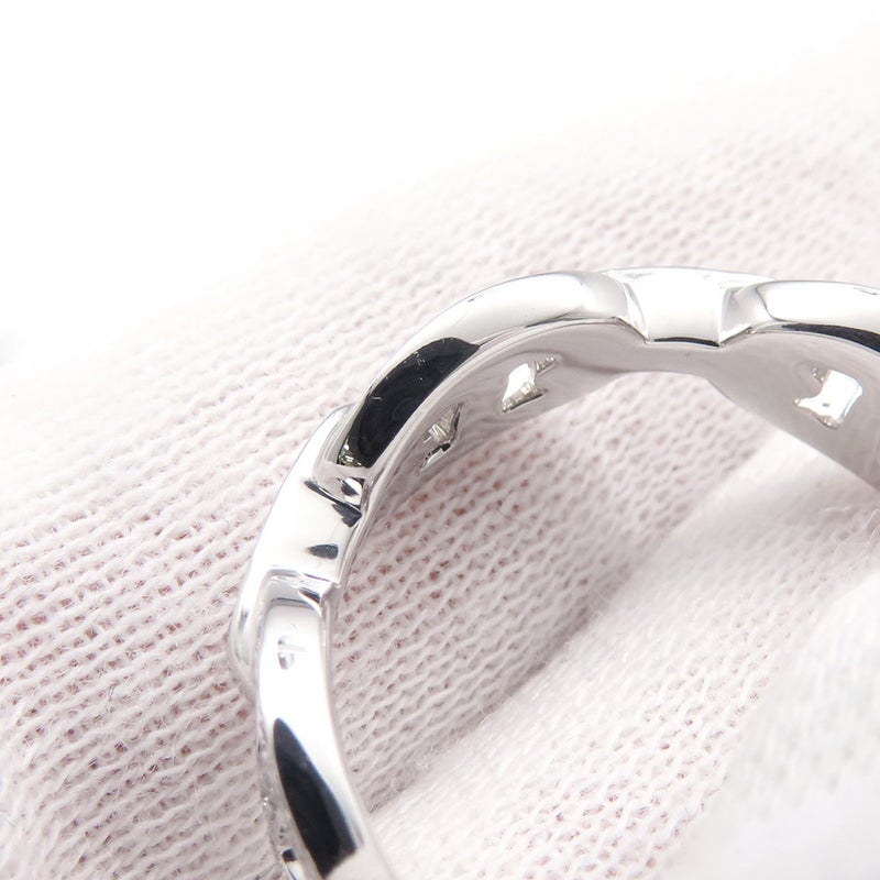 エルメス リング シェーヌ・ダンクル・アンシェネ PM ダイヤモンド100P 計0.54ct K18WGホワイトゴールド サイズ53 HERMES 指輪