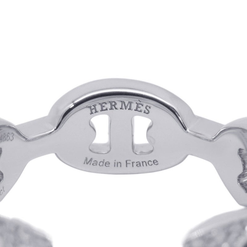 エルメス リング シェーヌ・ダンクル・アンシェネ PM ダイヤモンド100P 計0.54ct K18WGホワイトゴールド サイズ53 HERMES 指輪