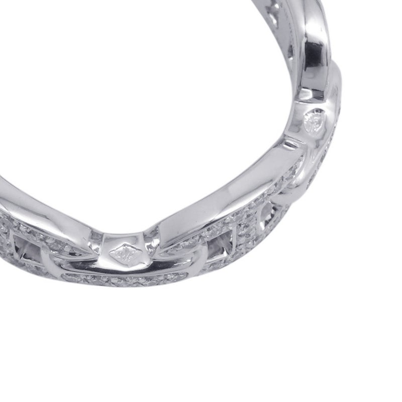 エルメス リング シェーヌ・ダンクル・アンシェネ PM ダイヤモンド100P 計0.54ct K18WGホワイトゴールド サイズ53 HERMES 指輪