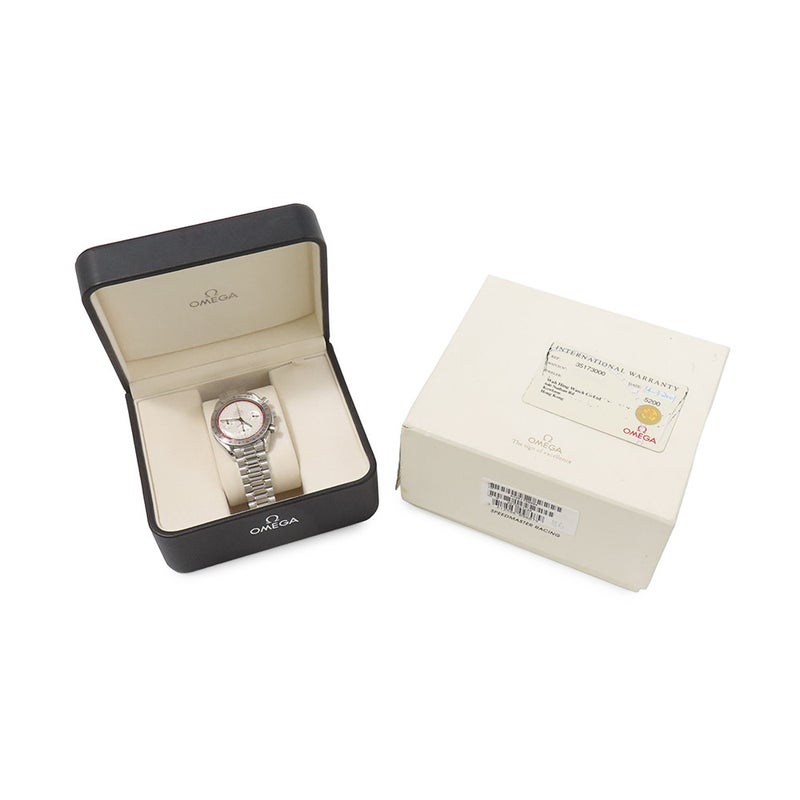 オメガ スピードマスター レーシング ミハエル・シューマッハ 限定4000本 3517.30.00 シルバー文字盤