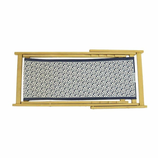 バーバリー デッキチェア TBモノグラム 折りたたみ ビーチ ウッド コットン 椅子 BURBERRY