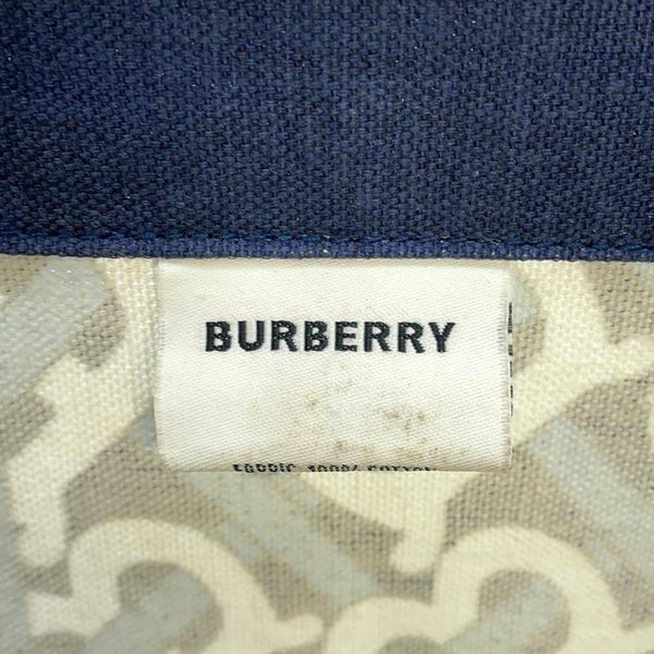 バーバリー デッキチェア TBモノグラム 折りたたみ ビーチ ウッド コットン 椅子 BURBERRY