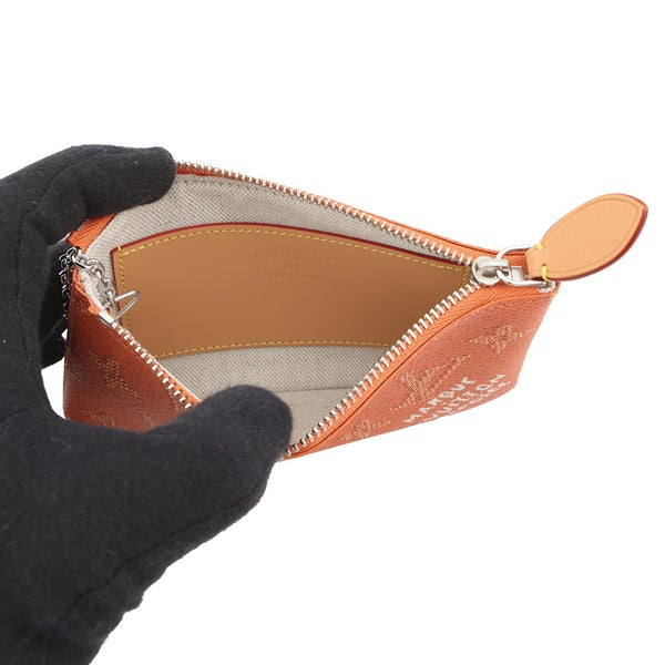 ルイヴィトン カードケース モノグラム・ヘリテージ カードキーケース ポシェット・クレ  S M27142 オレンジ